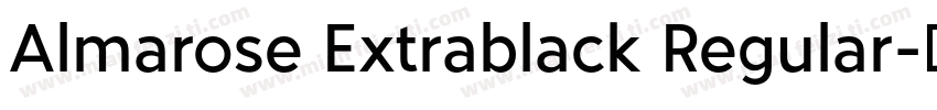 Almarose Extrablack Regular字体转换